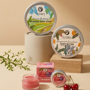 Day Ritual Bundle – Natural Body Butter, Whipped Body Soap & Lip Balm | Birdsong