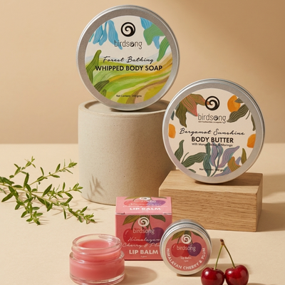Day Ritual Bundle – Natural Body Butter, Whipped Body Soap & Lip Balm