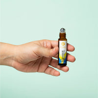 Holding birdsong stress relief essential oil